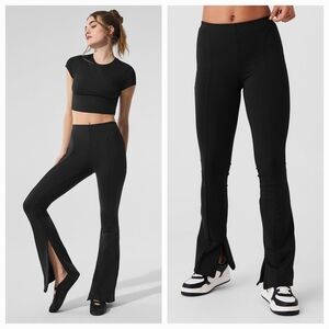 ALO YOGA  High-Waist Zip It Flare Legging Black XS